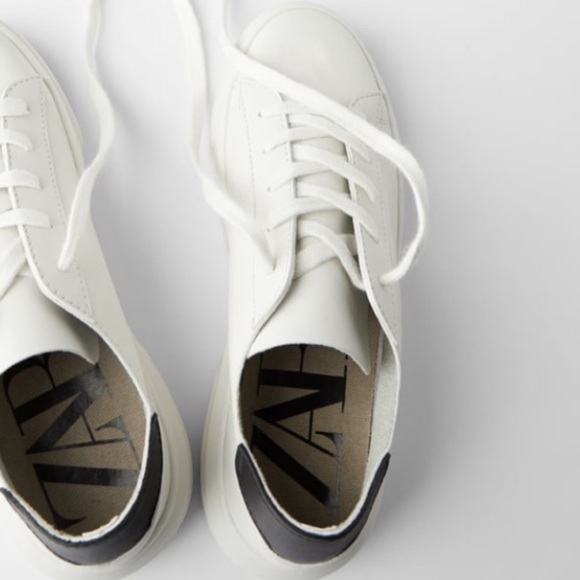Zara Soft Leather Sneakers - Picture 3 of 12